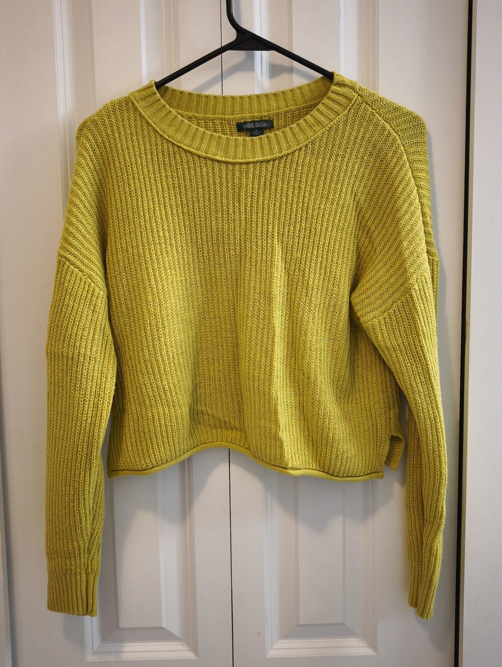 Wild Fable Women's Cropped Knit Cotton Sweater